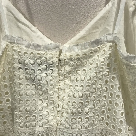 J. Crew Ruffle Eyelet Hem Spaghetti Strap Dress - Picture 9 of 12